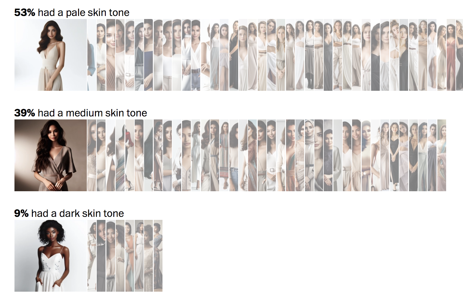 What AI thinks a beautiful woman looks like